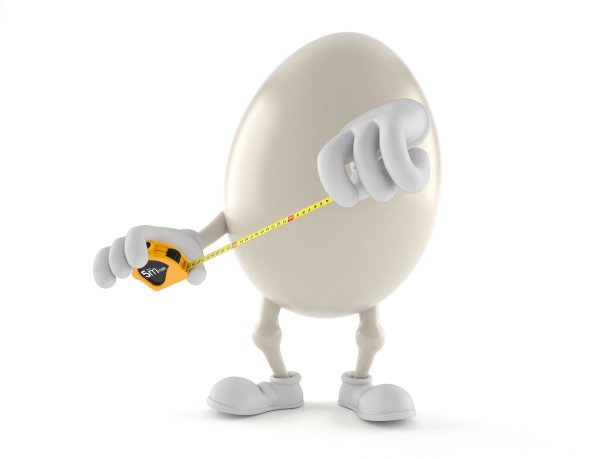 蛋字符持有卷尺图片下载