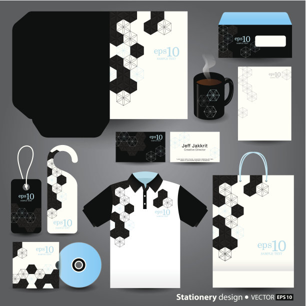 文具设计的模板。图片下载