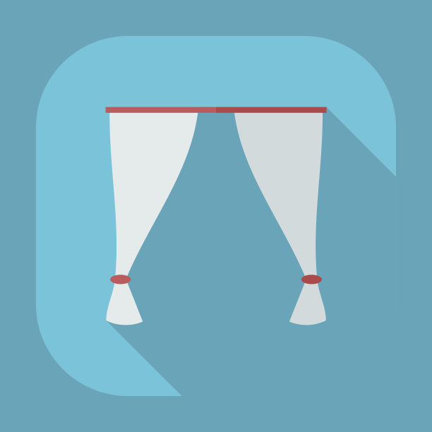 平面现代设计与阴影图标窗口图片下载