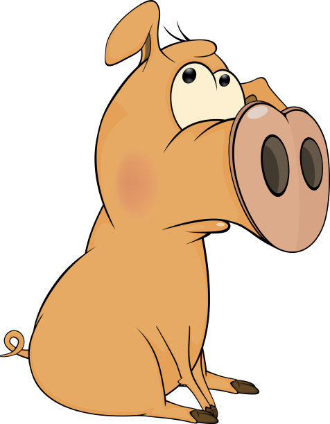 卡通猪素材图片