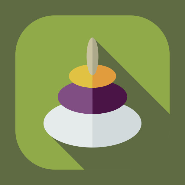 扁平的现代设计与阴影图标玩具图片下载