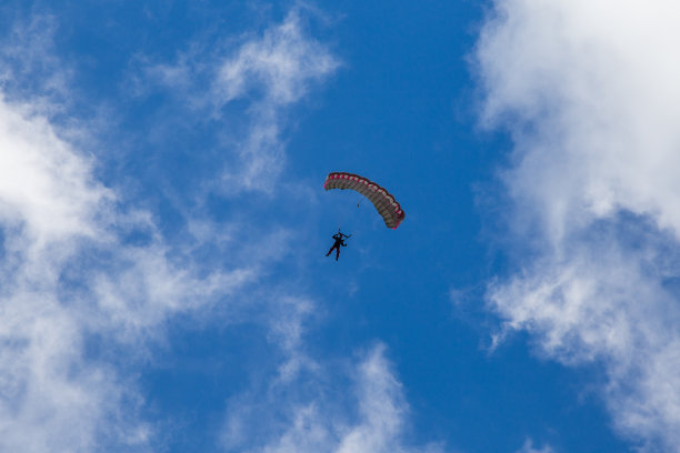 跳伞者从天而降图片下载