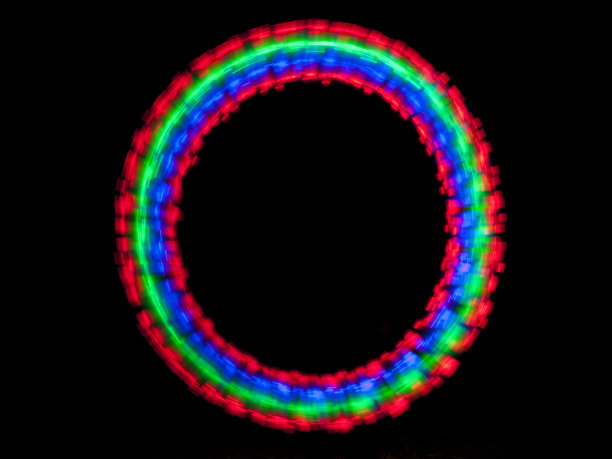 抽象的圆形光模式。图片下载