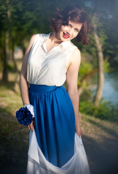 复古的女孩图片下载