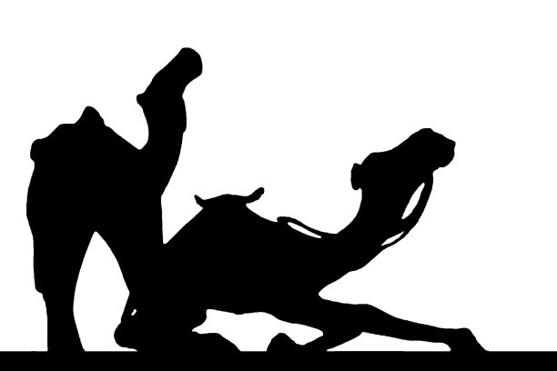 骆驼剪影图片下载