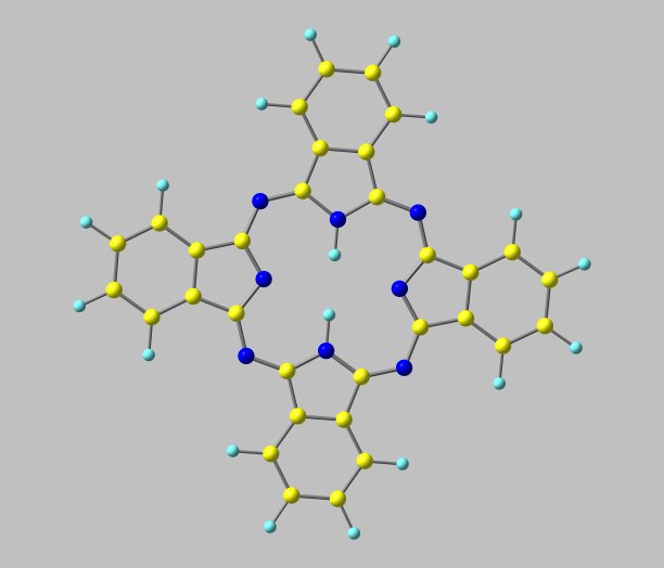 灰色上分离的酞菁糖蛋白分子图片下载