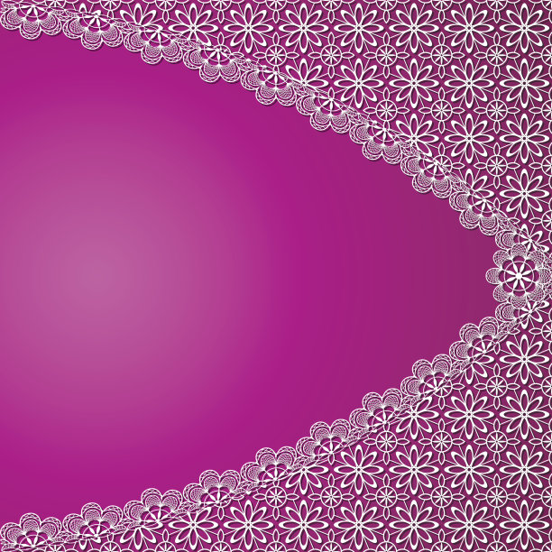 白色蕾丝框架与阴影素材图片