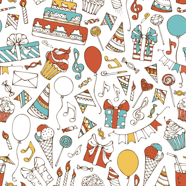 无缝生日模式。图片下载