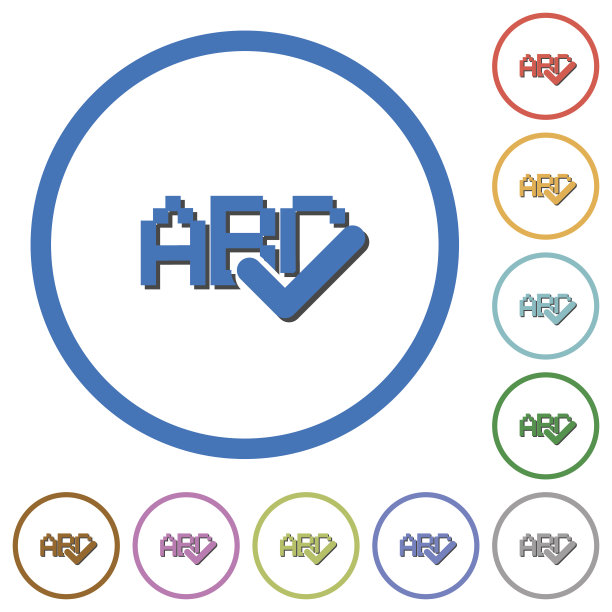 带有阴影和轮廓的拼写检查图标图片下载