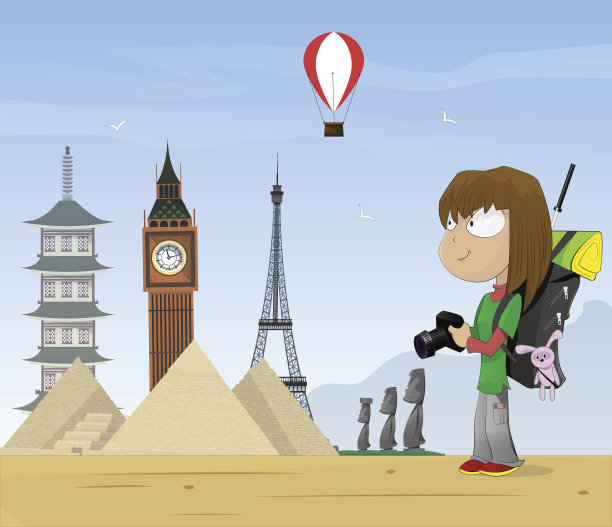 女孩环游世界图片下载