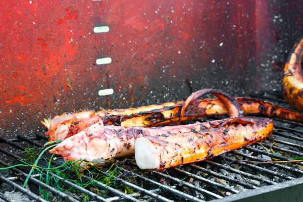 烤鱿鱼图片下载