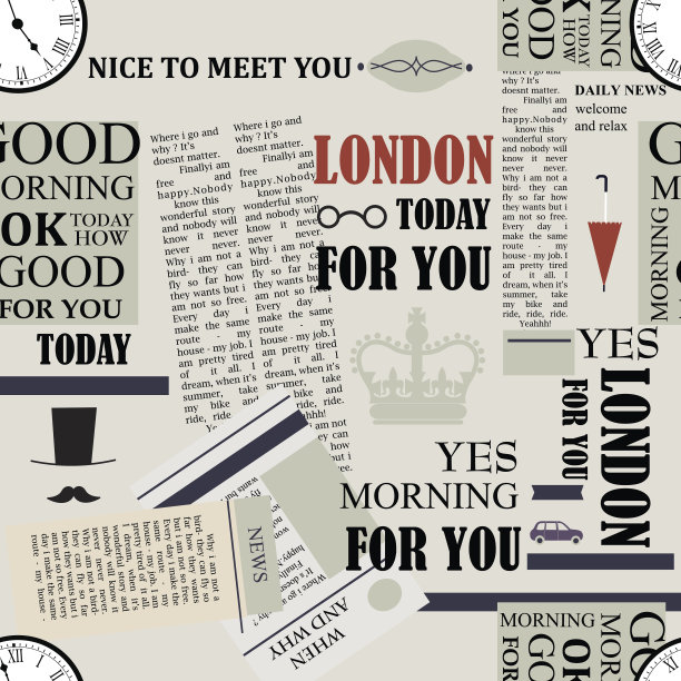 英国报纸纹理背景图片下载