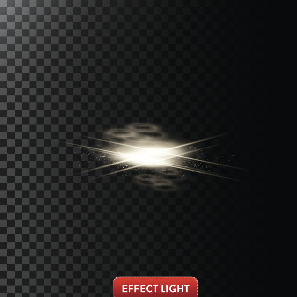 矢量抽象插图的光效果在形状的黄金圈和线图片下载