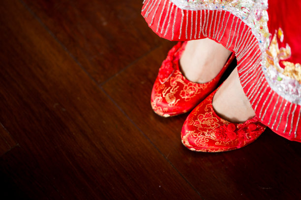 中国的婚礼鞋图片下载