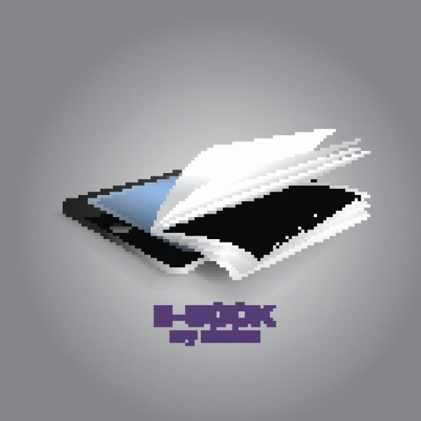 电子书。插图电子书与现实页翻转图片下载