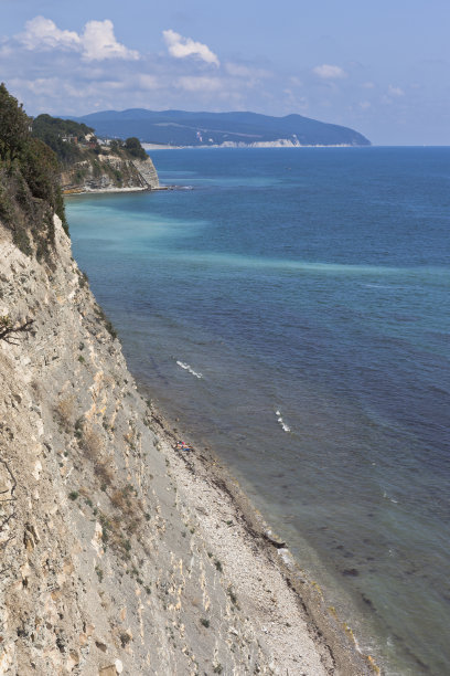 悬崖峭壁的托尔斯泰角在格伦兹克度假胜地图片下载