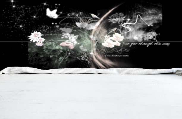 带背景的木桌图片下载