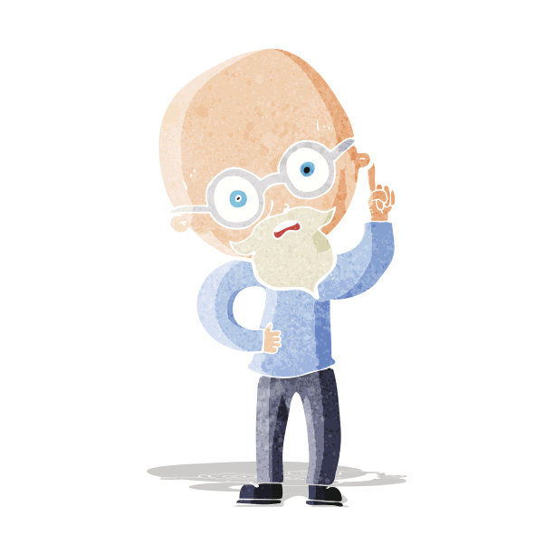 卡通的老人图片下载