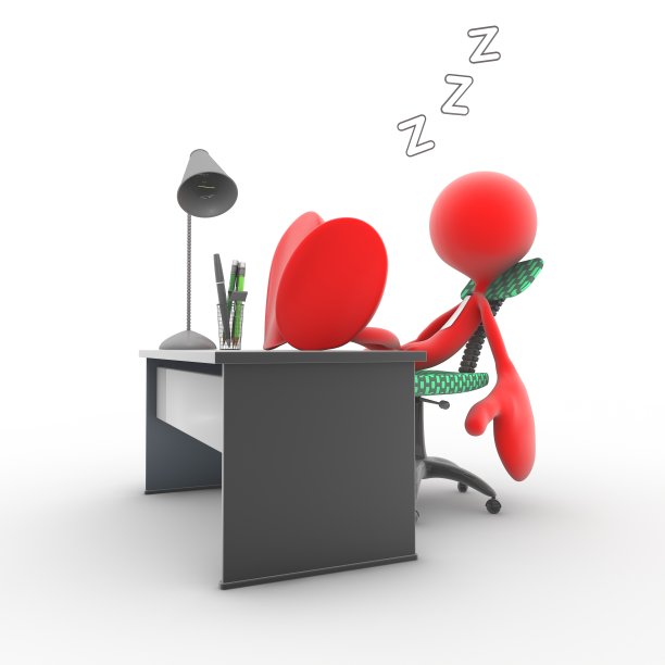 3d角色在桌子上睡着了图片下载