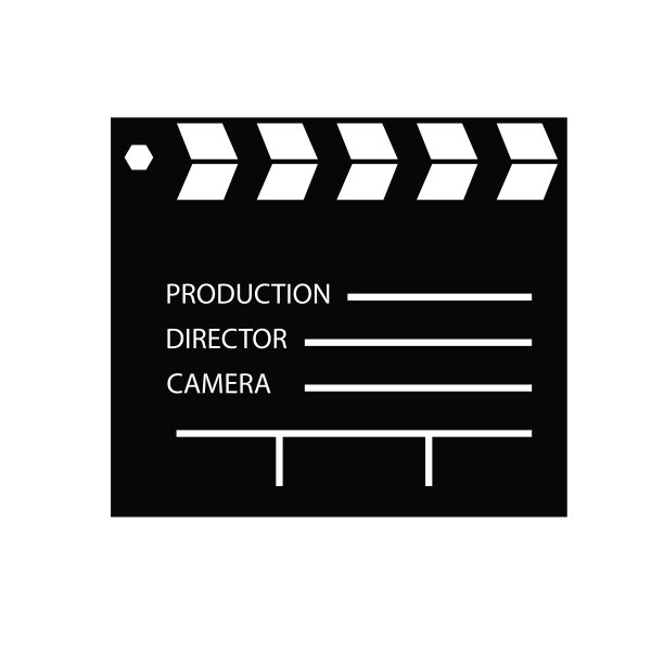 视频板。合板图标。电影石板图标。图片下载