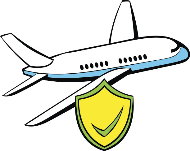 飞机保险图标卡通图片下载