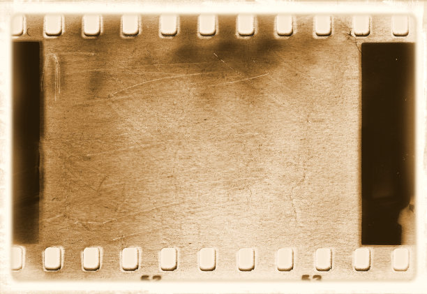 古色古香的胶片带框。图片下载