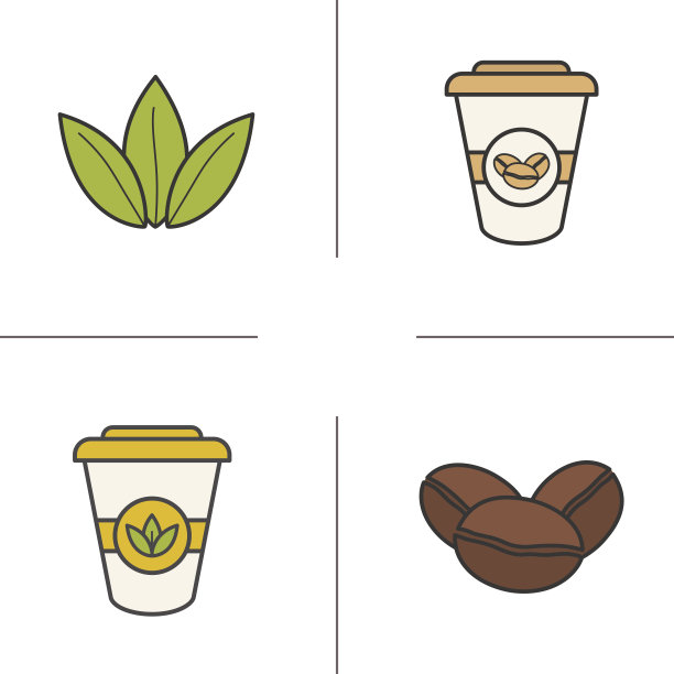 茶和咖啡的图标图片下载
