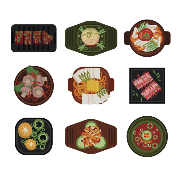 食物说明韩国食物载体图片下载