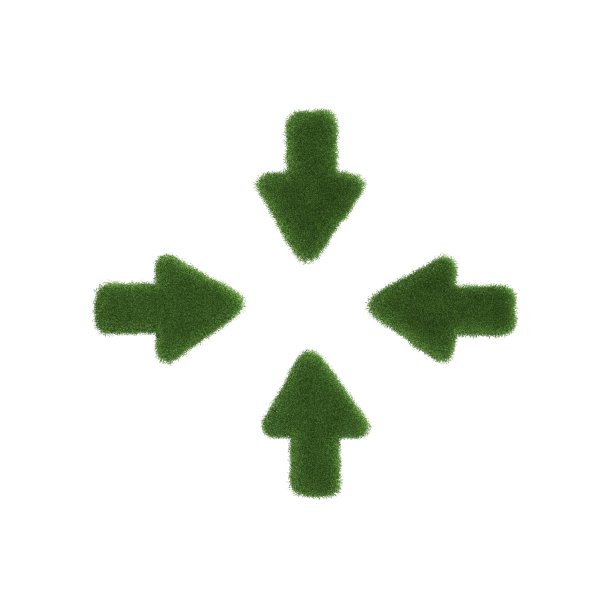 草地上的箭头图片下载