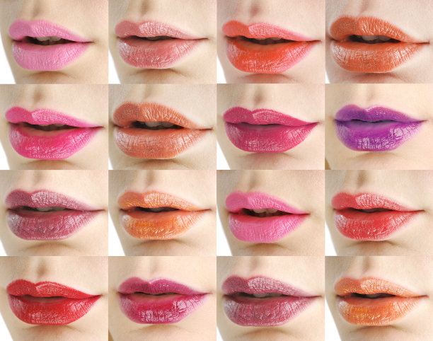 不同颜色的漂亮嘴像墙纸图片下载