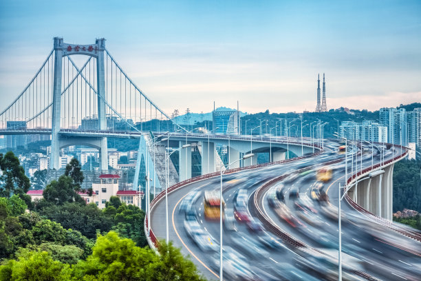 厦门海沧大桥特写HDR图片下载