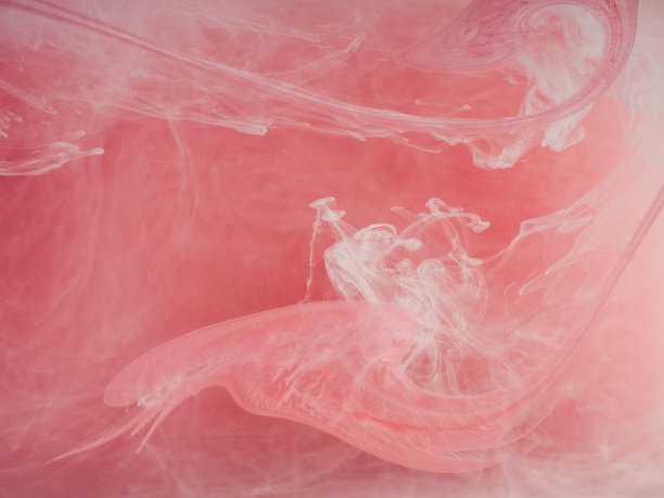 抽象的彩色背景。彩烟，水墨，宇宙的图案。抽象的运动，凝固的多色流动的绘画。水平照片与软焦点，模糊的背景图片下载