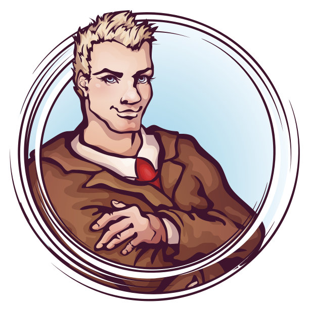 矢量插图优雅的男人图片下载