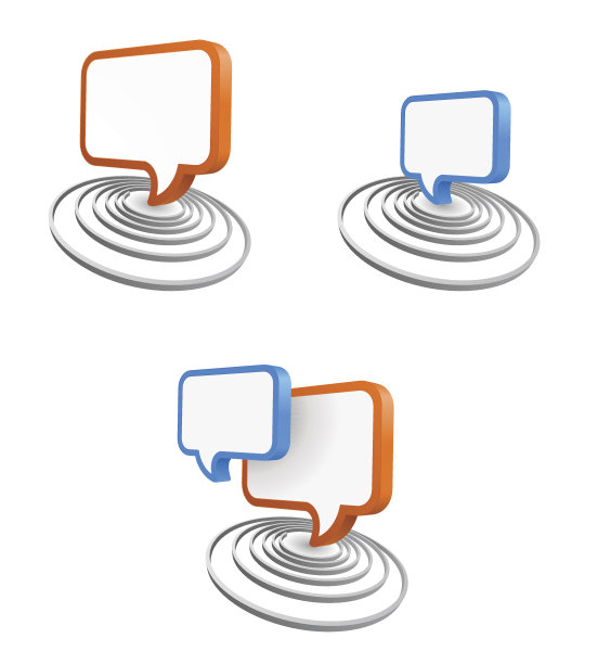语音气泡3d图标图片下载