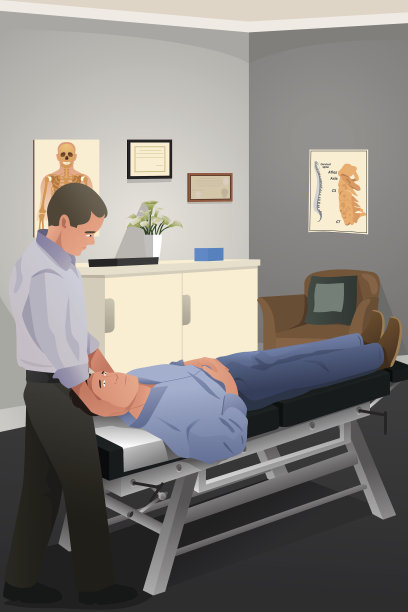 男脊椎指压治疗病人图片下载