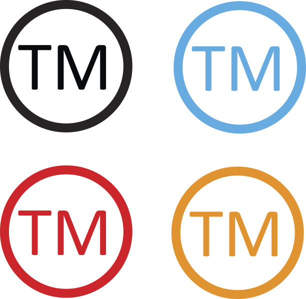 商标标志。白色背景上的商标图标。图片下载