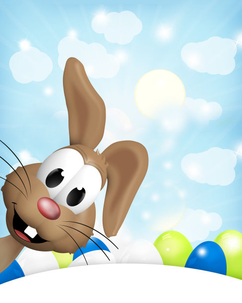 兔子插画素材ID：163497844