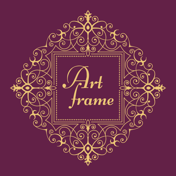 优雅的花型图案模板。线条图矢量插图。图片下载