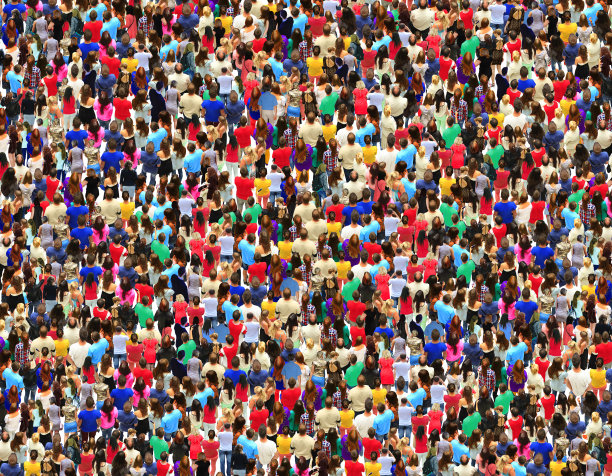 一大群人图片下载