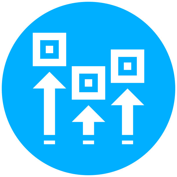 物流图标上的一个圆形按钮。-轮系列图片下载