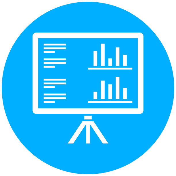 投影屏幕图标上的圆形按钮。-轮系列图片下载