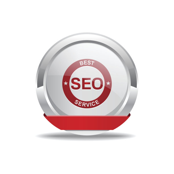 SEO红色矢量图标按钮图片下载