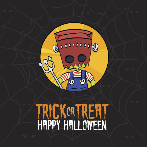 万圣节不给糖就捣蛋的怪物服装图片下载