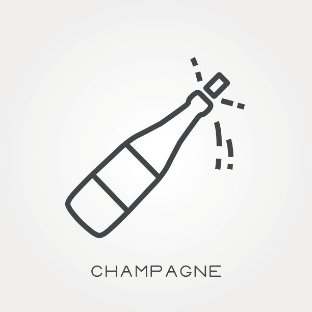 行图标香槟图片下载
