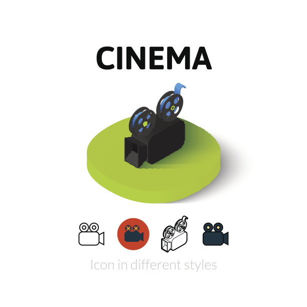 不同风格的电影图标图片下载