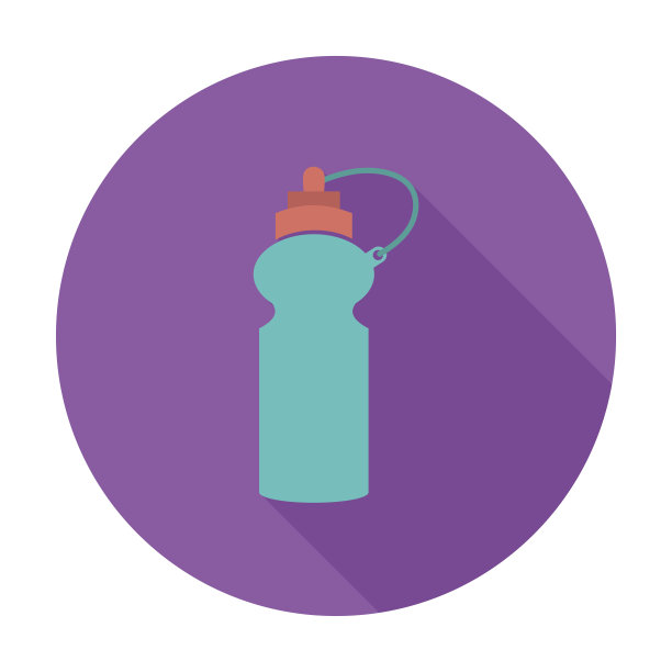 运动水瓶图标。图片下载