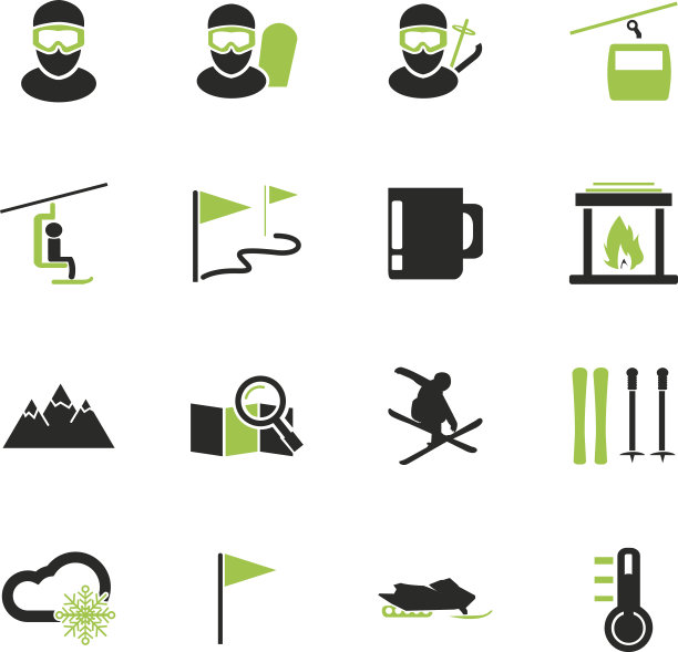 滑雪图标设置图片下载