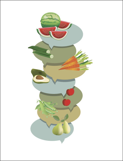 新鲜市场健康蔬菜销售横幅。图片下载