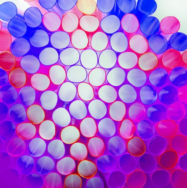 许多颜色的吸管图片下载