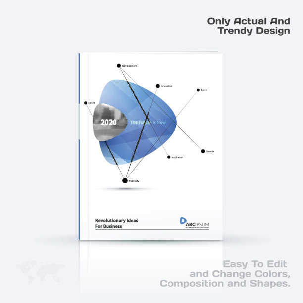 摘要年度报告，业务矢量模板。宣传册设计,封面图片下载